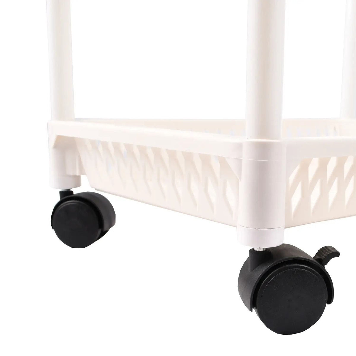 Organizator mobil pe roți cu 3 polițe, alb (83610001)