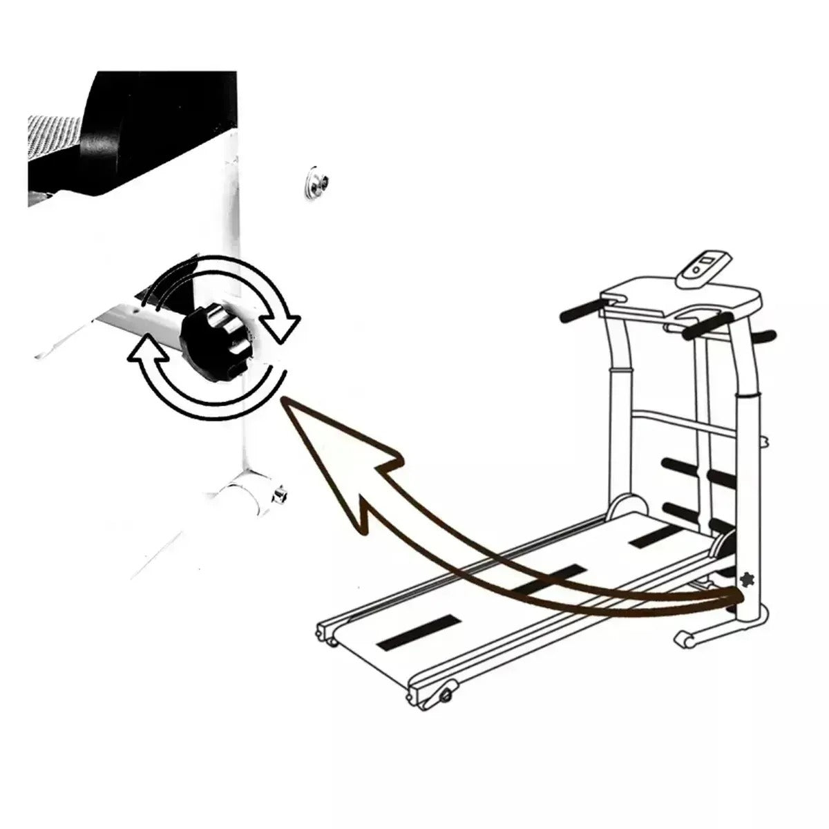 Bandă de alergat mecanică multifuncțională pentru acasă (92600001)