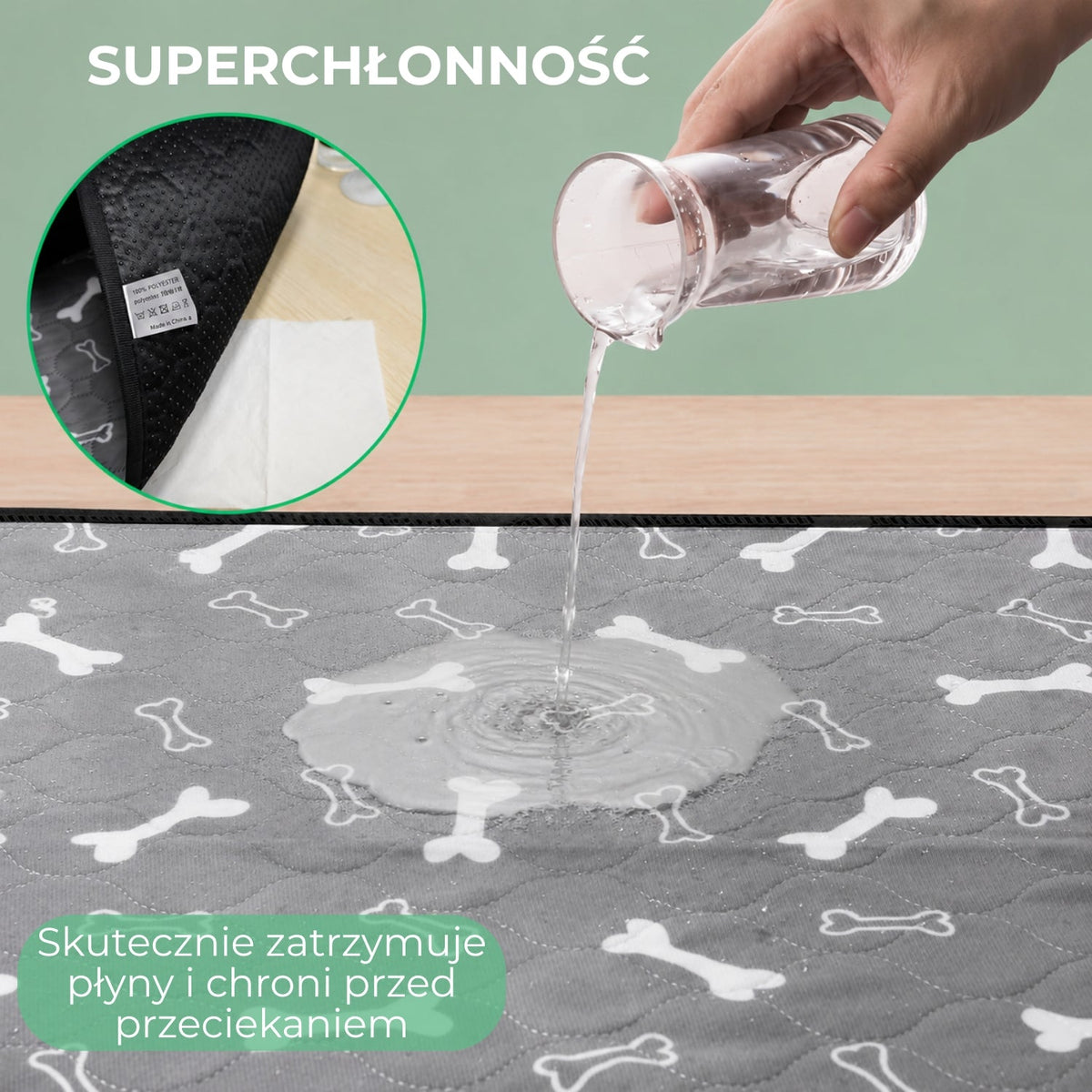 Saltea igienică reutilizabilă pentru animale 50 × 35 cm (94400001)