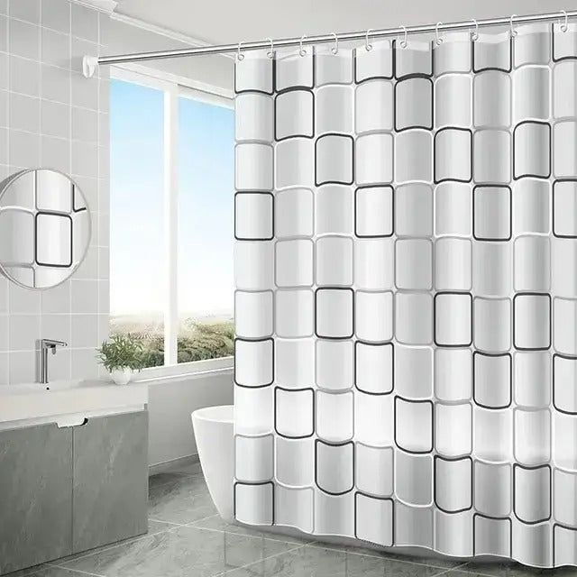 Perdea de Duș 200x240 cu 12 Cârlige (8431)