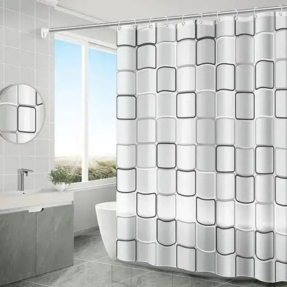 Perdea de Duș 200x240 cu 12 Cârlige (8431)