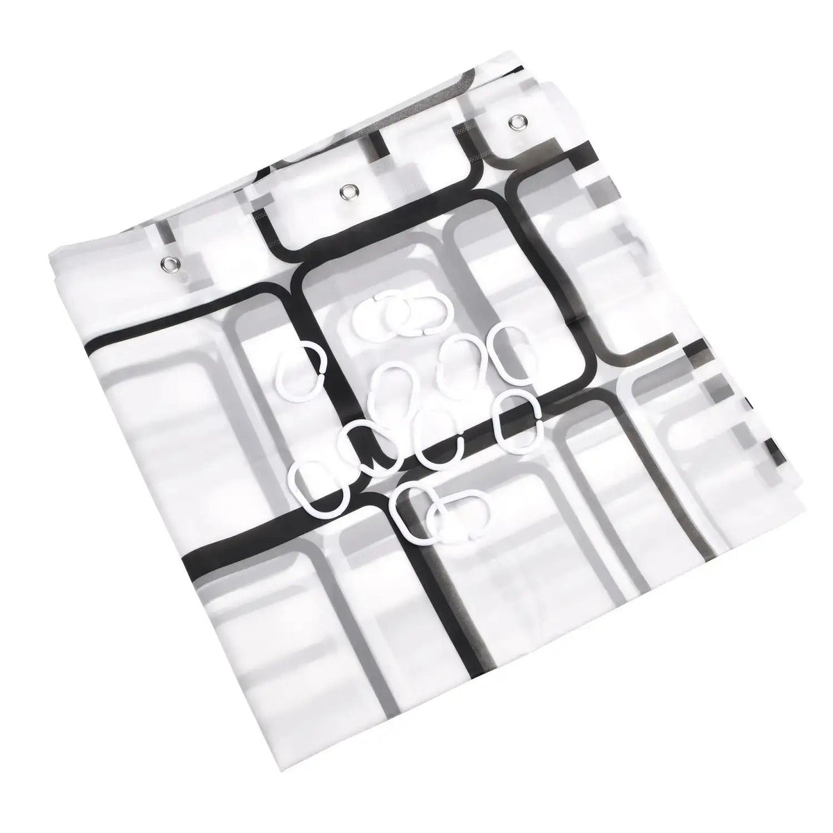 Perdea de Duș 200x240 cu 12 Cârlige (8431)