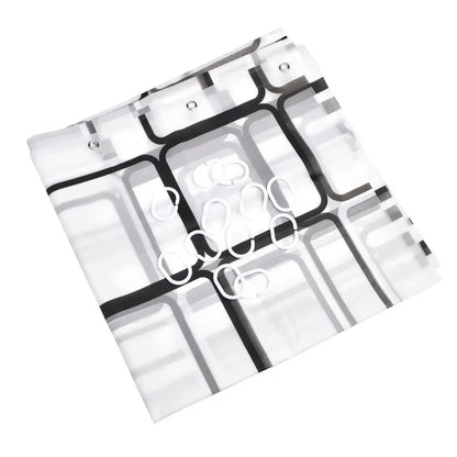 Perdea de Duș 200x240 cu 12 Cârlige (8431)