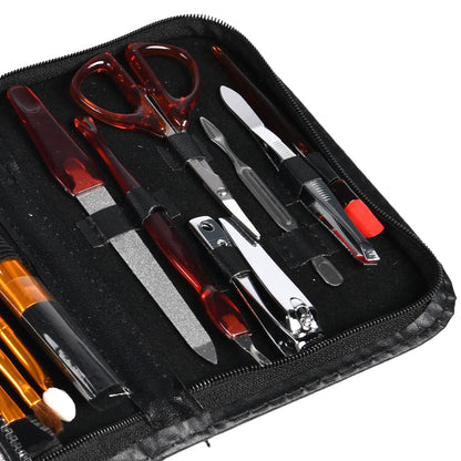Set de manichiură și pedichiură, 13 piese, în husă (C026)