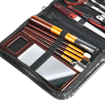 Set de manichiură și pedichiură, 13 piese, în husă (C026)