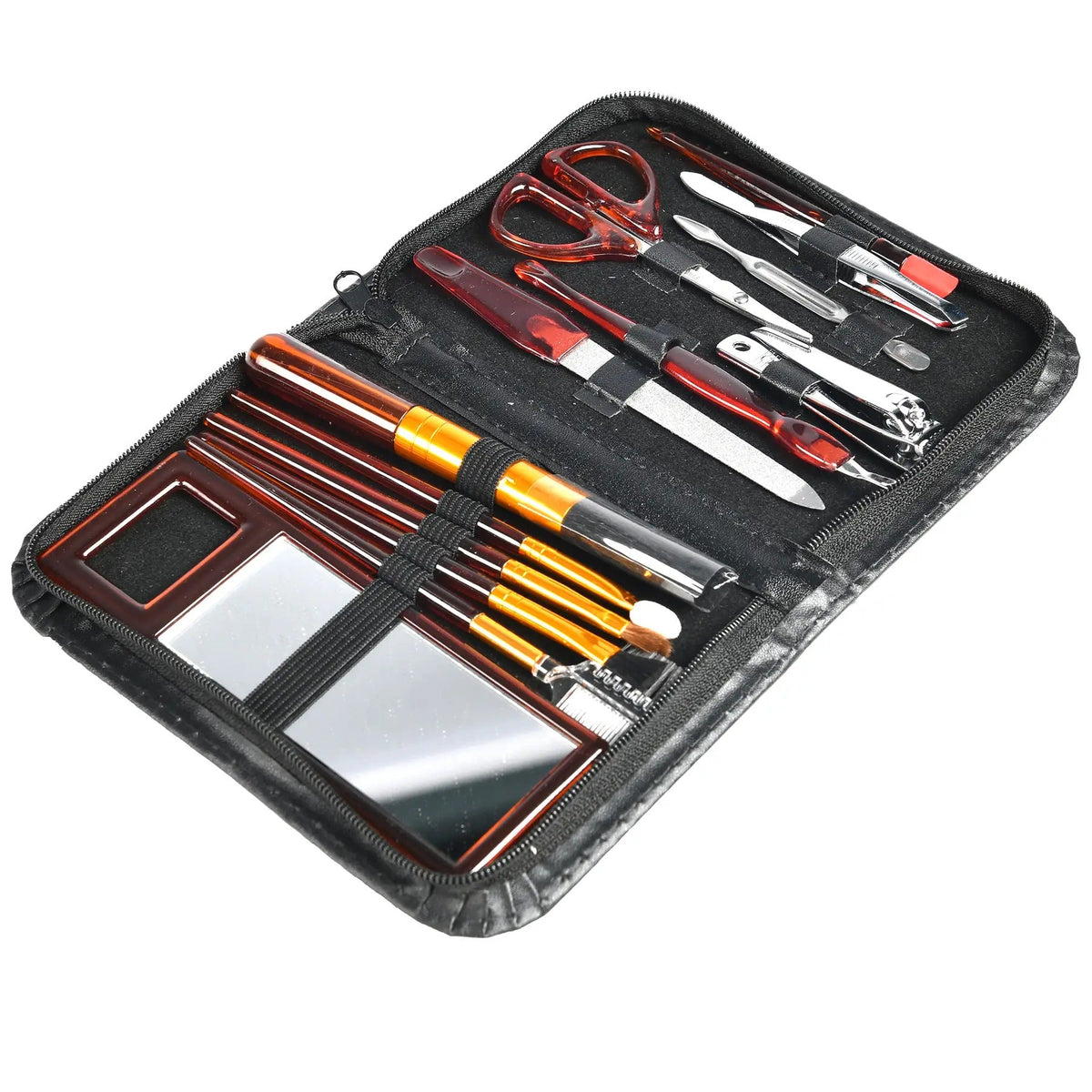 Set de manichiură și pedichiură, 13 piese, în husă (C026)