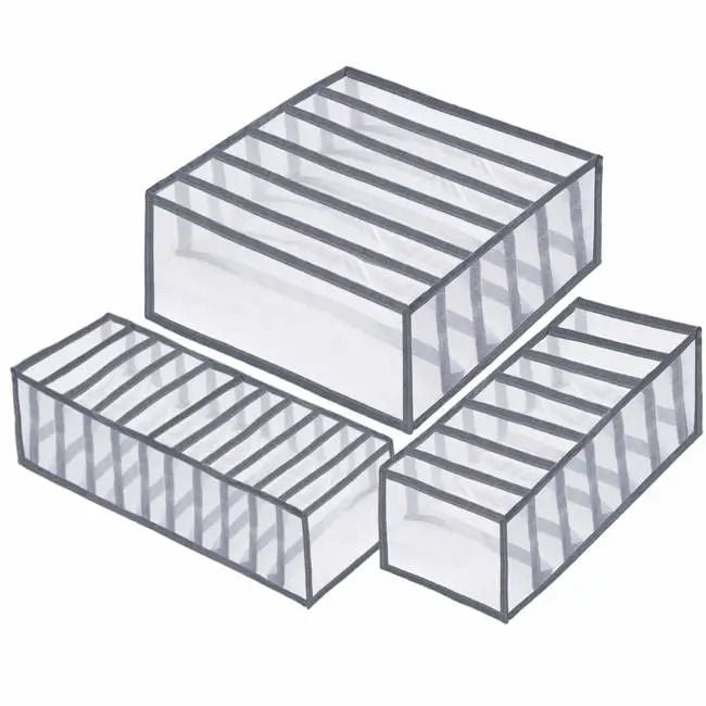 Organizator pentru sertar - recipient pentru lenjerie, set de 3 bucăți (60020001)